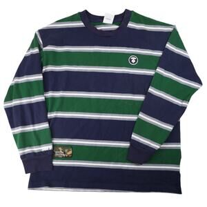 Y2k Aape Now by Bathing Ape Striped T Shirt
